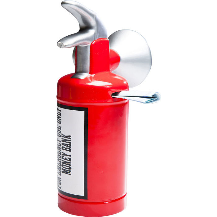 tirelire caution fire
