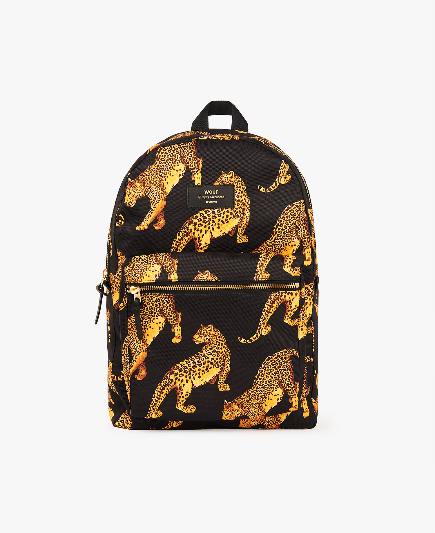 sac à dos wouf leopard noir