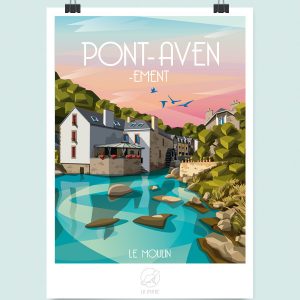 Affiche Pont Aven - La Loutre