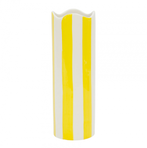 vase artiste jaune